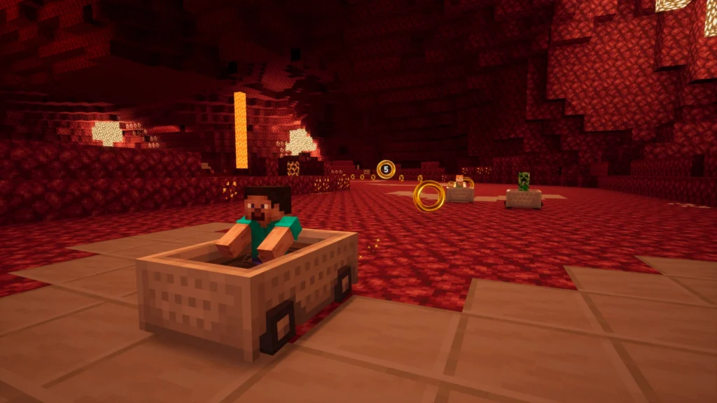 Minecraft Pack Speeds into Sonic Racing: CrossWorlds With Steve, Alex, Creeper and a Blocky New Course 3 Minecraft Pack Speeds into Sonic Racing: CrossWorlds With Steve, Alex, Creeper and a Blocky New Course 3