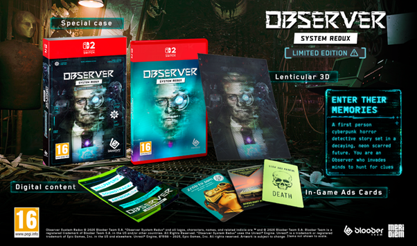 Observer System Redux Limited Edition Coming To Nintendo Switch 2 On 28 October 1 Observer System Redux Limited Edition Coming To Nintendo Switch 2 On 28 October 1