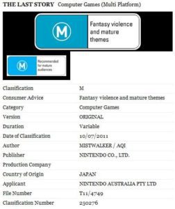 The Last Story to Receive an Australian Release! 2
