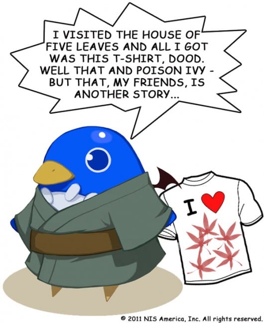 Nippon Ichi Software America to Release House of Five Leaves in March 2012 3