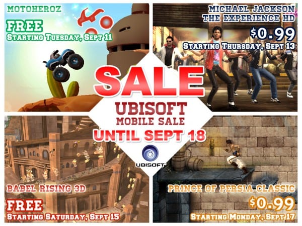 Ubisoft Mobile Sale Ubisoft iTunes Sale to Begin Today 1