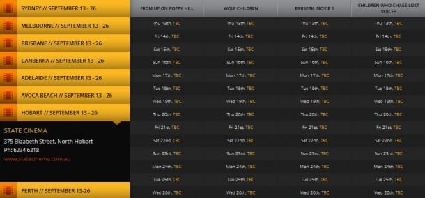 Hobart State Cinema A Quick Reminder - Reel Anime 2012 Begins Today 8