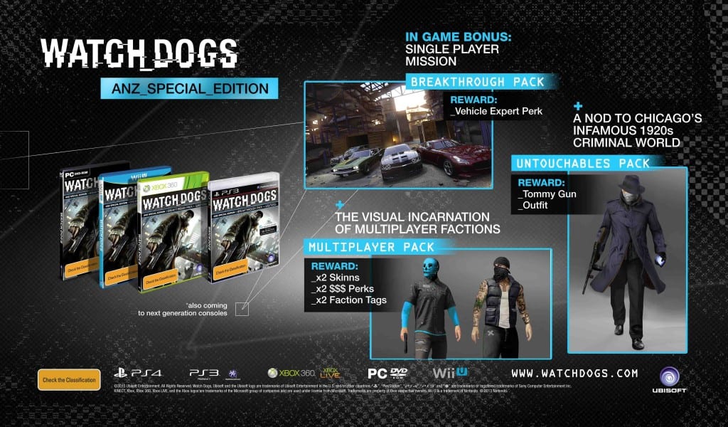 Watch_Dogs - Out of Control Trailer, Collector's Edition and Release Date 4 WD_SPECIAL_EDITION_mockup_ANZ