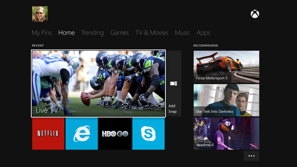 Microsoft Unveil Their Cards for the Next Generation of Consoles, With the Xbox One 2 Xbox_Home_UI_EN_US_Female_SS