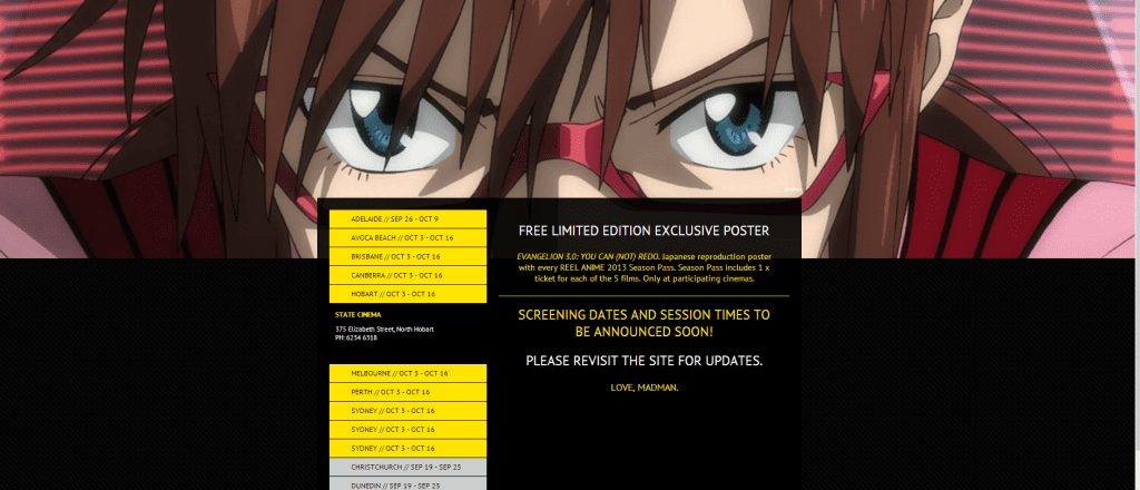 Locations and Dates Revealed for Reel Anime 2013 1 reelanime