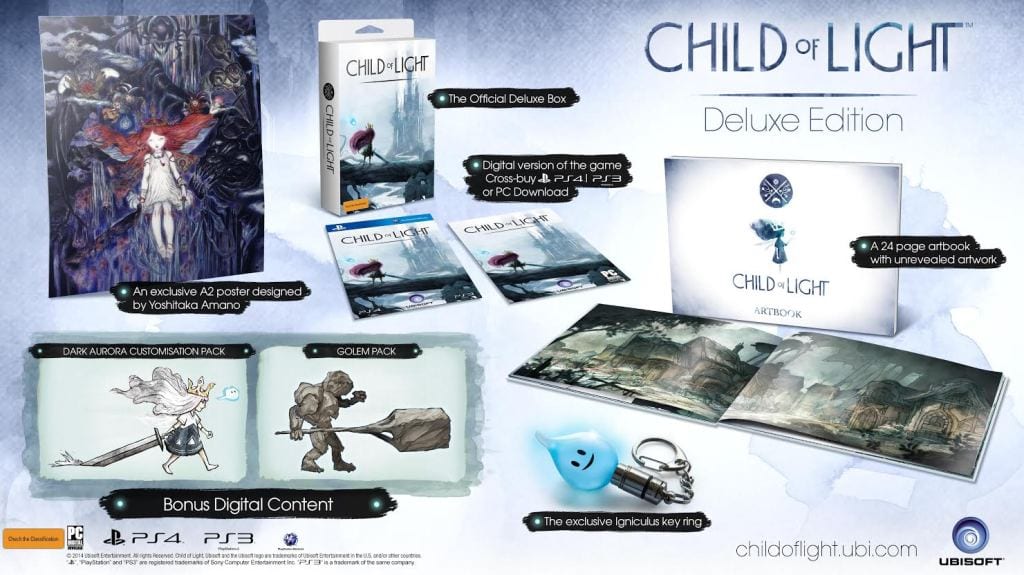 Ubisoft Announce Deluxe Edition for Child of Light 1 CHILDOFLIGHT