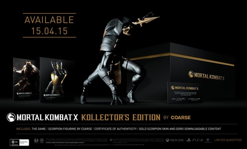 WB Games Australia Announce Product Range for Mortal Kombat X 1 MKX_KollectorsEdition_Beauty_COARSE_ANZ