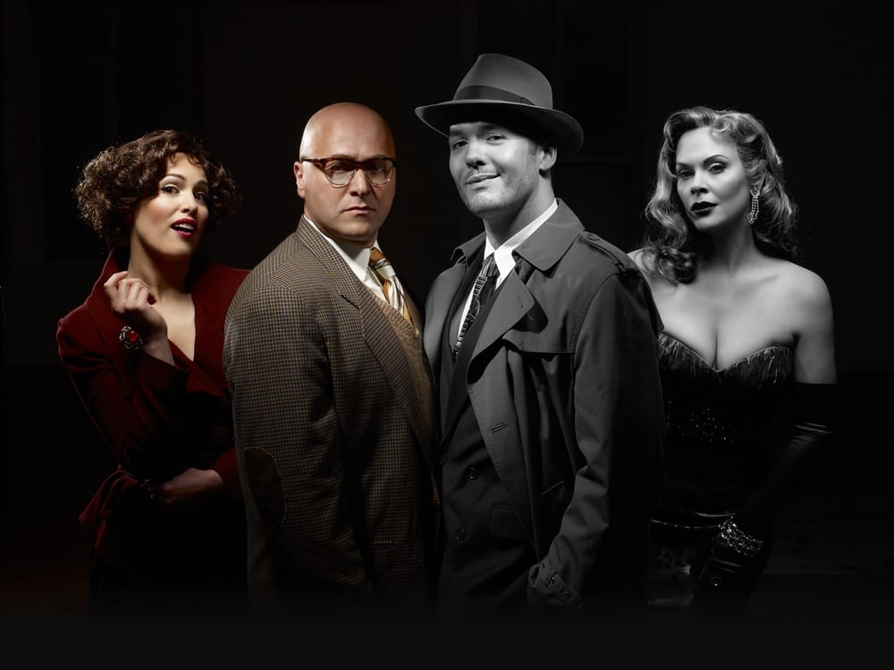 'City of Angels' Stage Musical Headed to Arts Centre Melbourne for Four Shows Only in November 2015 1 Image by Colin Page Photography | City of Angels Melbourne 2015 Cast - Amanda Harrison, Anton Berezin, Kane Alexander and Chelsea Plumley