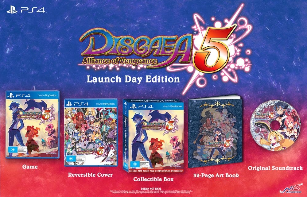 Disgaea 5 Launch Edition to Be Offered in Australia and New Zealand 1 D5_glamshot_LAUNCH-DAY-EDITION_AUS
