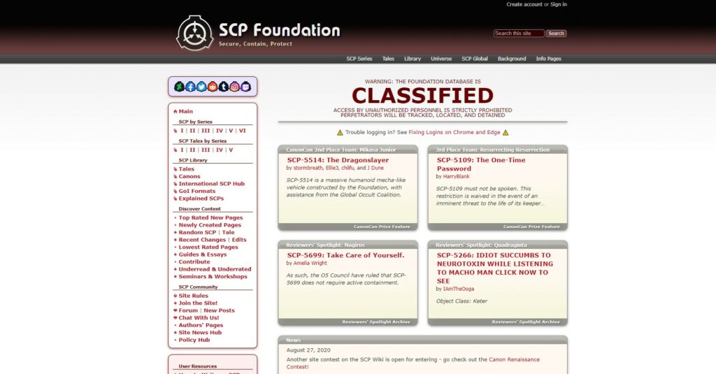Scp Official Ranking Stimulate The Brain With These 3 Online Series To Read Or Watch | The ...