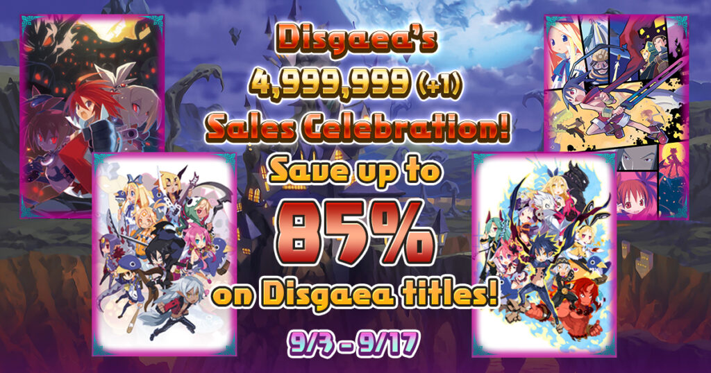 NIS America Announce Disgaea's 4,999,999 (+1) Sales Celebration 4