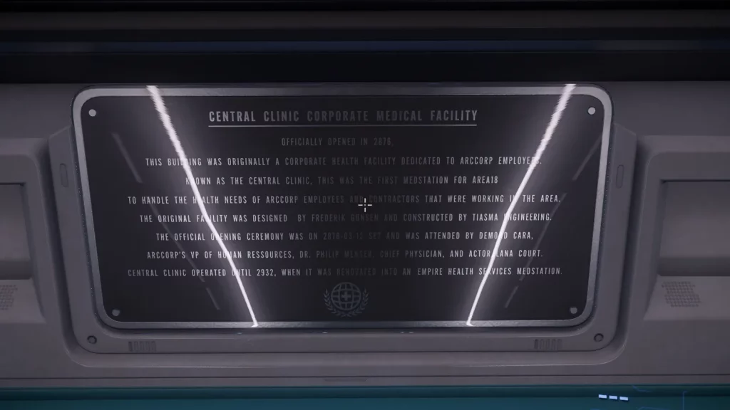 Star Citizen: A Tour of Area18's Empire Hospital 8 Star Citizen: A Tour of Area18's Empire Hospital 8