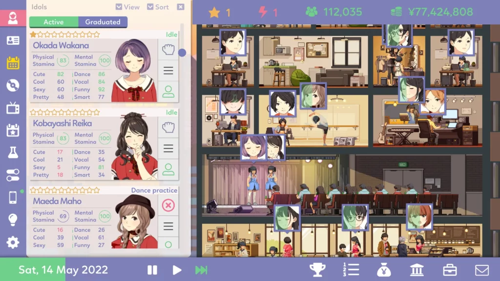 Experience Creating Your Own Japanese Idol Agency with Idol Manager 1