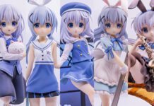 The Anime Figures of Chino Kafuu from Gochuumon wa Usagi desu ka?
