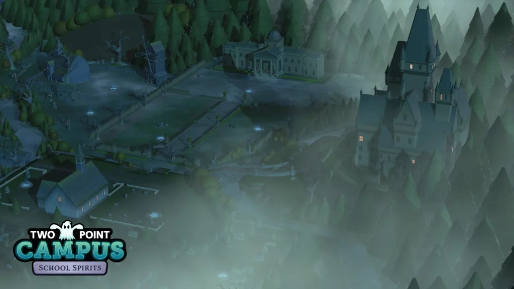 Ghosts are Headed to Two Point Campus in New 'School Spirits' DLC 11