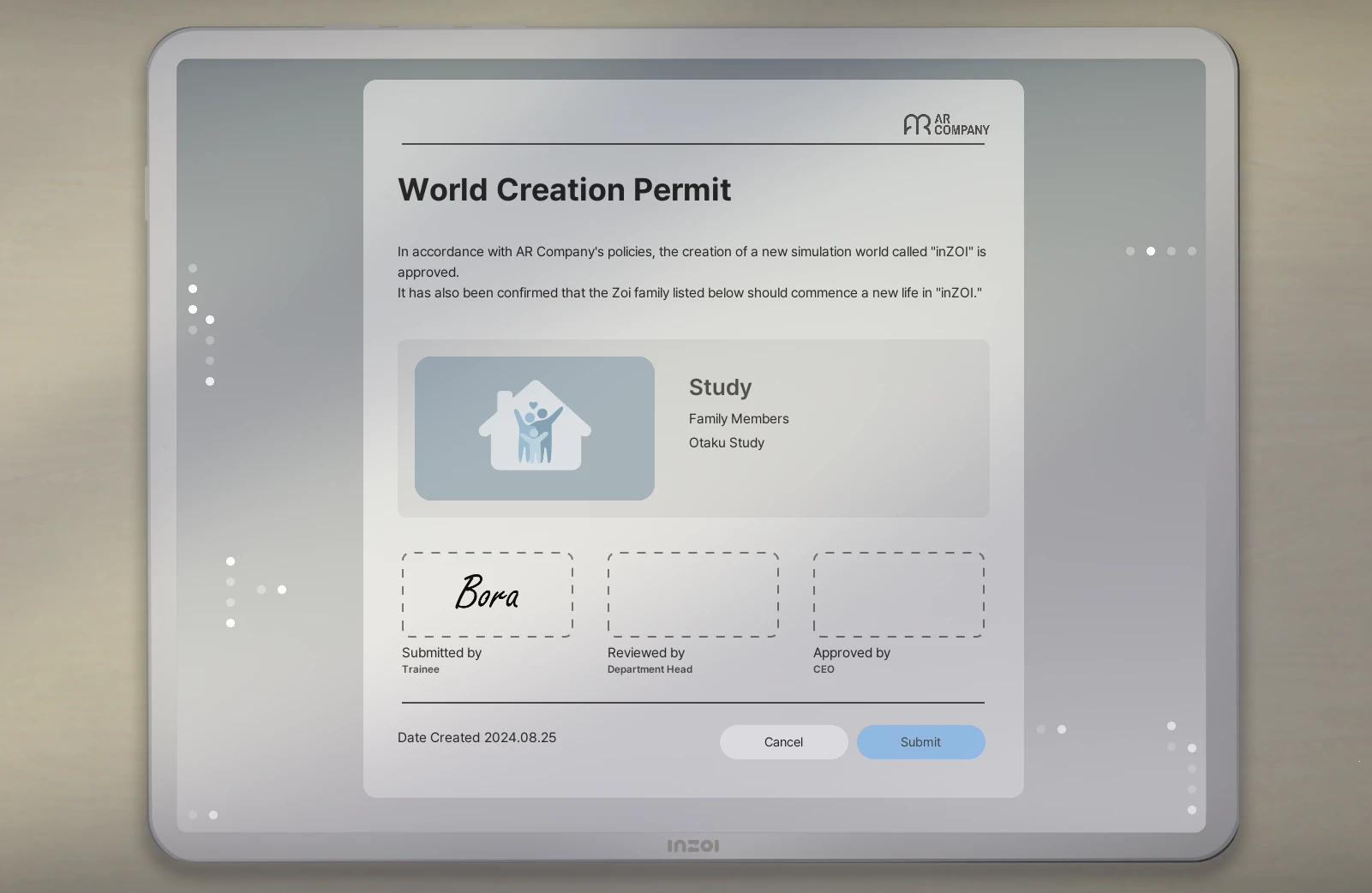 inZoi Character Studio Screenshot