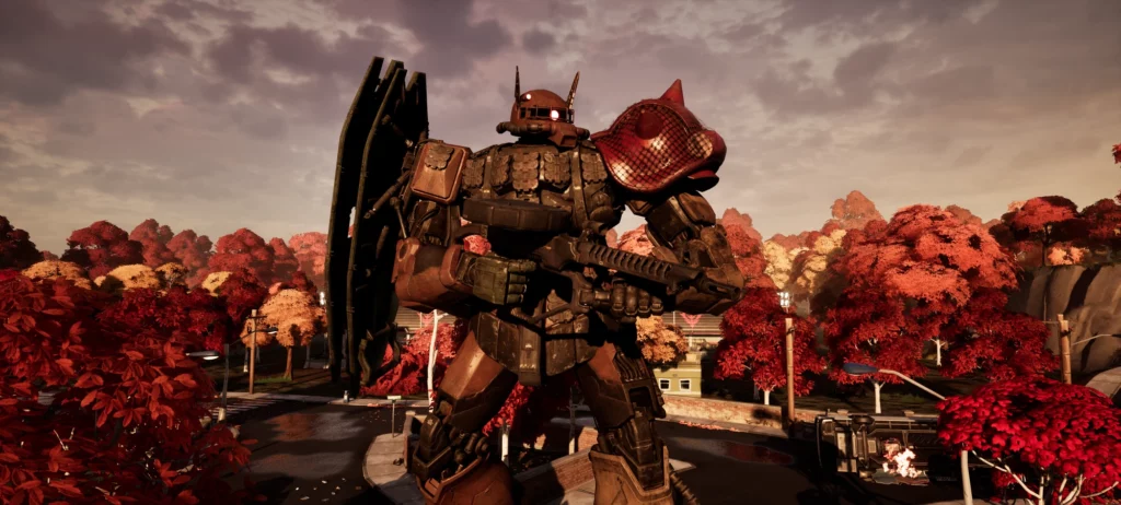 New Gundam-Themed Experience Launched in Fortnite: Gundam: Requiem for Vengeance Red vs Blue 1
