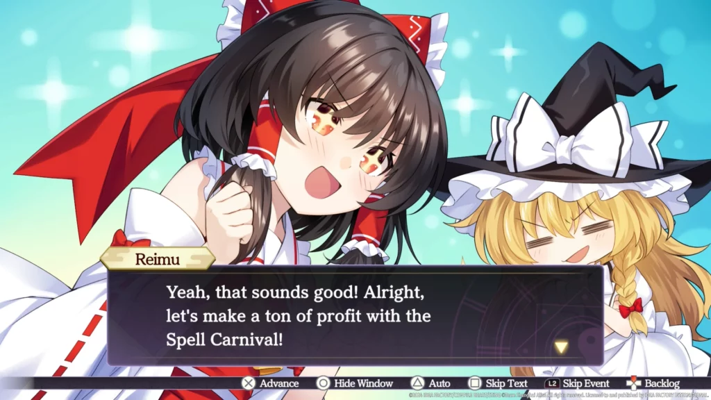 Touhou Spell Carnival - CG Artwork Cutscene