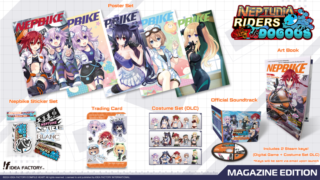 Neptunia Riders VS Dogoos Launches on PC via Steam on 30 April 1