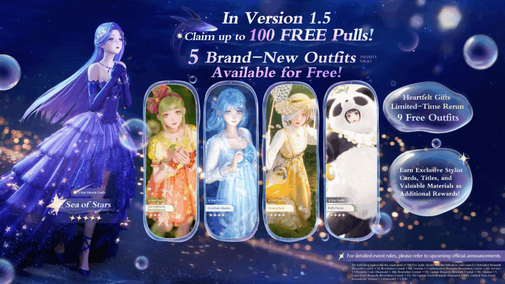 Infinity Nikki's Version 1.5: Bubble Season Update to Launch on 29 April 1